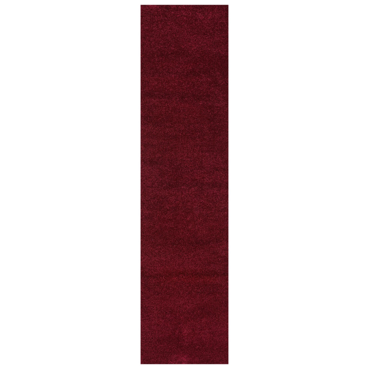 Haze Solid Low Pile Area Rug Dark Red