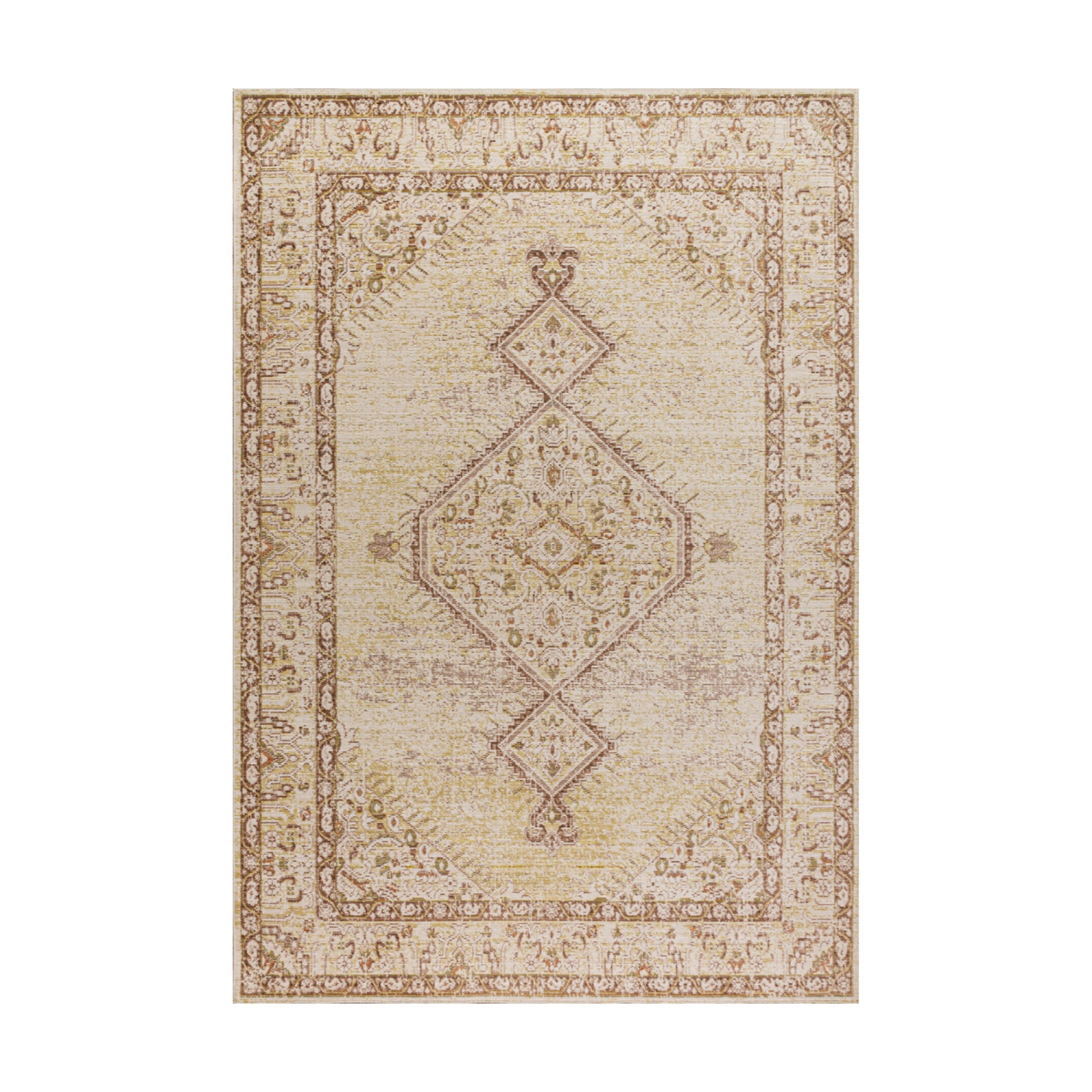 Tapis décoratif à motif de médaillon tribal Lila