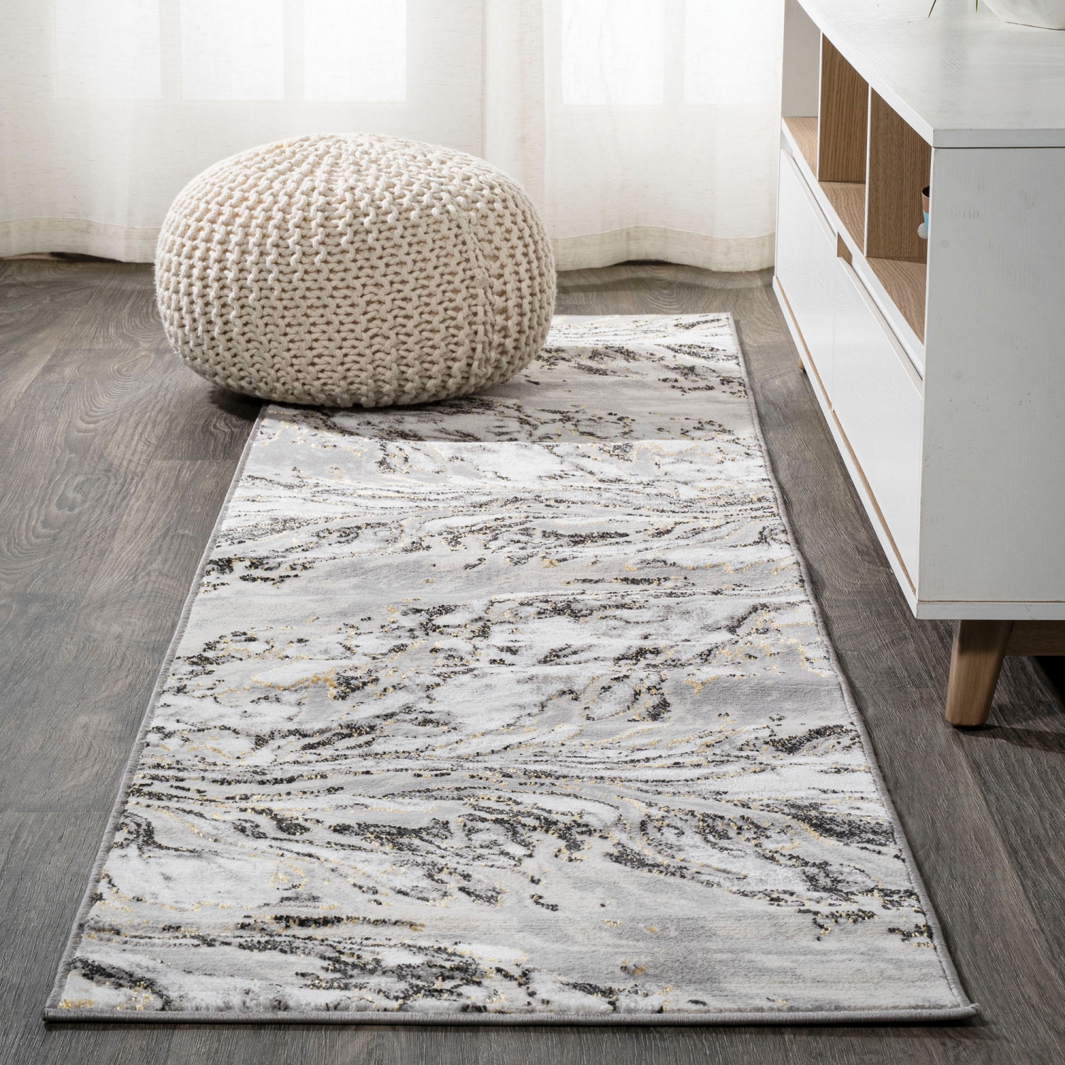 Swirl Marbled Abstract Area Rug