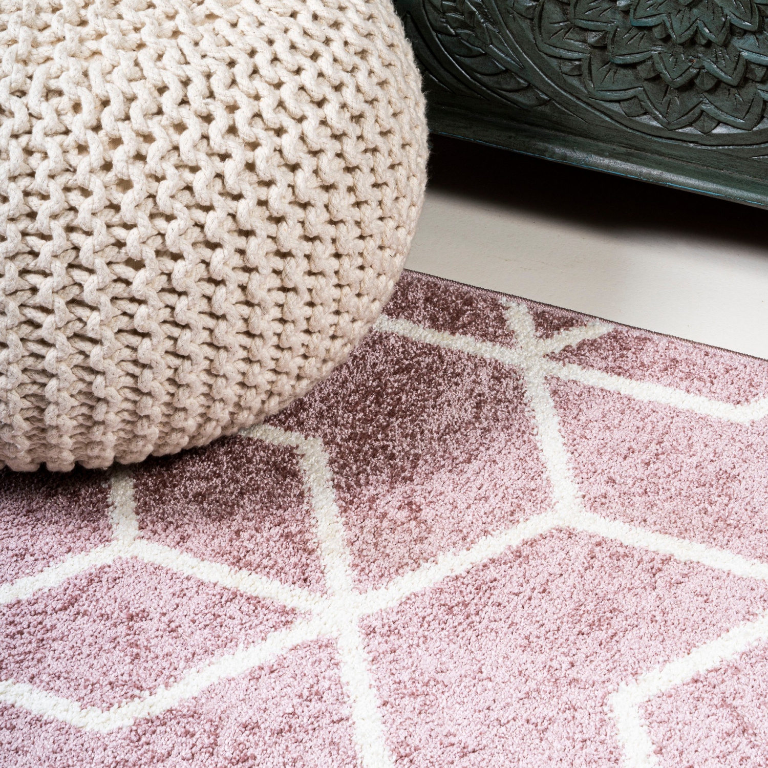 Tapis moderne à motif géométrique culbutant