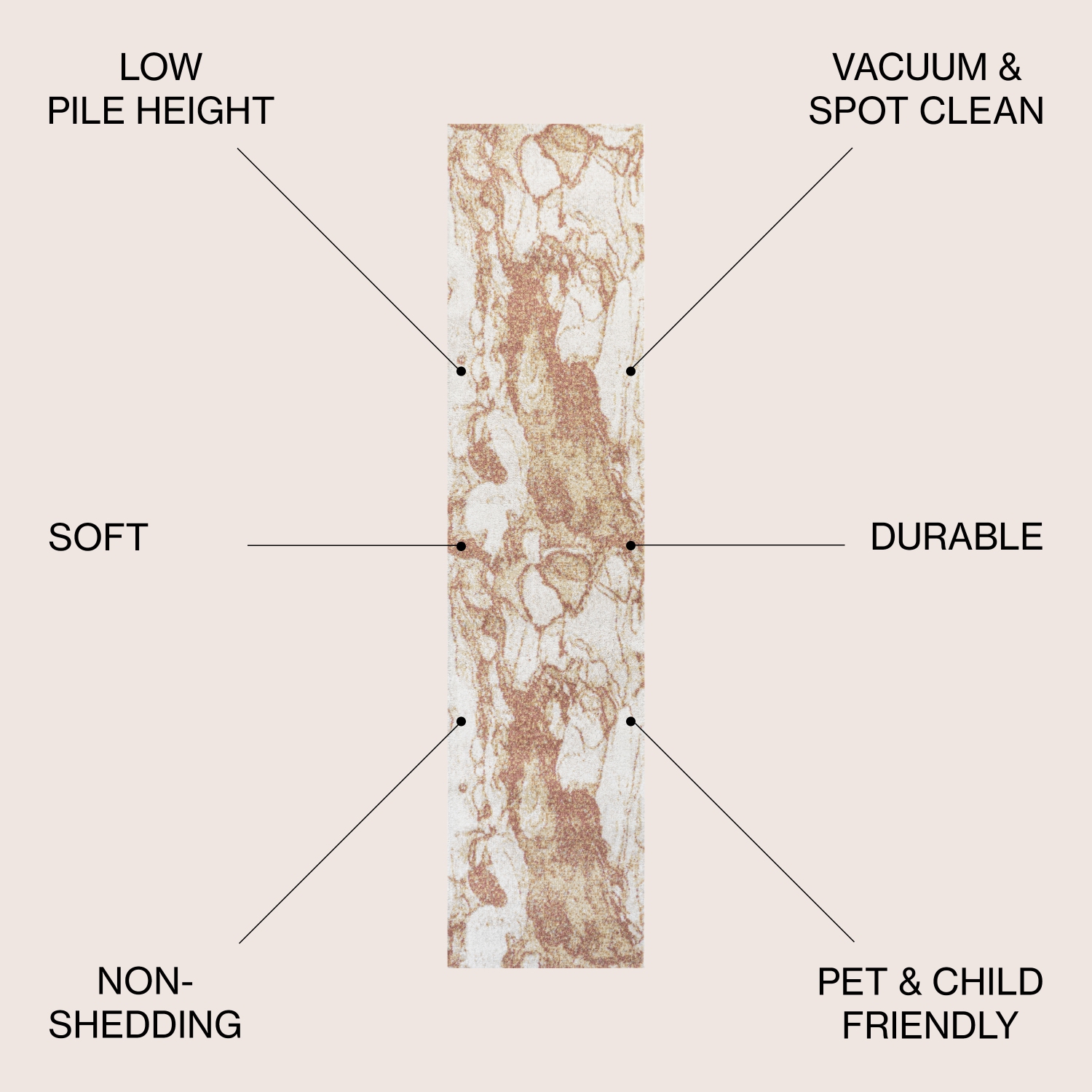 Tapis moderne Marmo Abstract Marbled