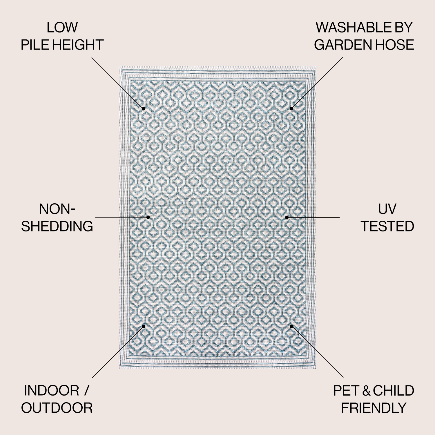 Marvao Diamond Trellis Indoor/Outdoor Area Rug