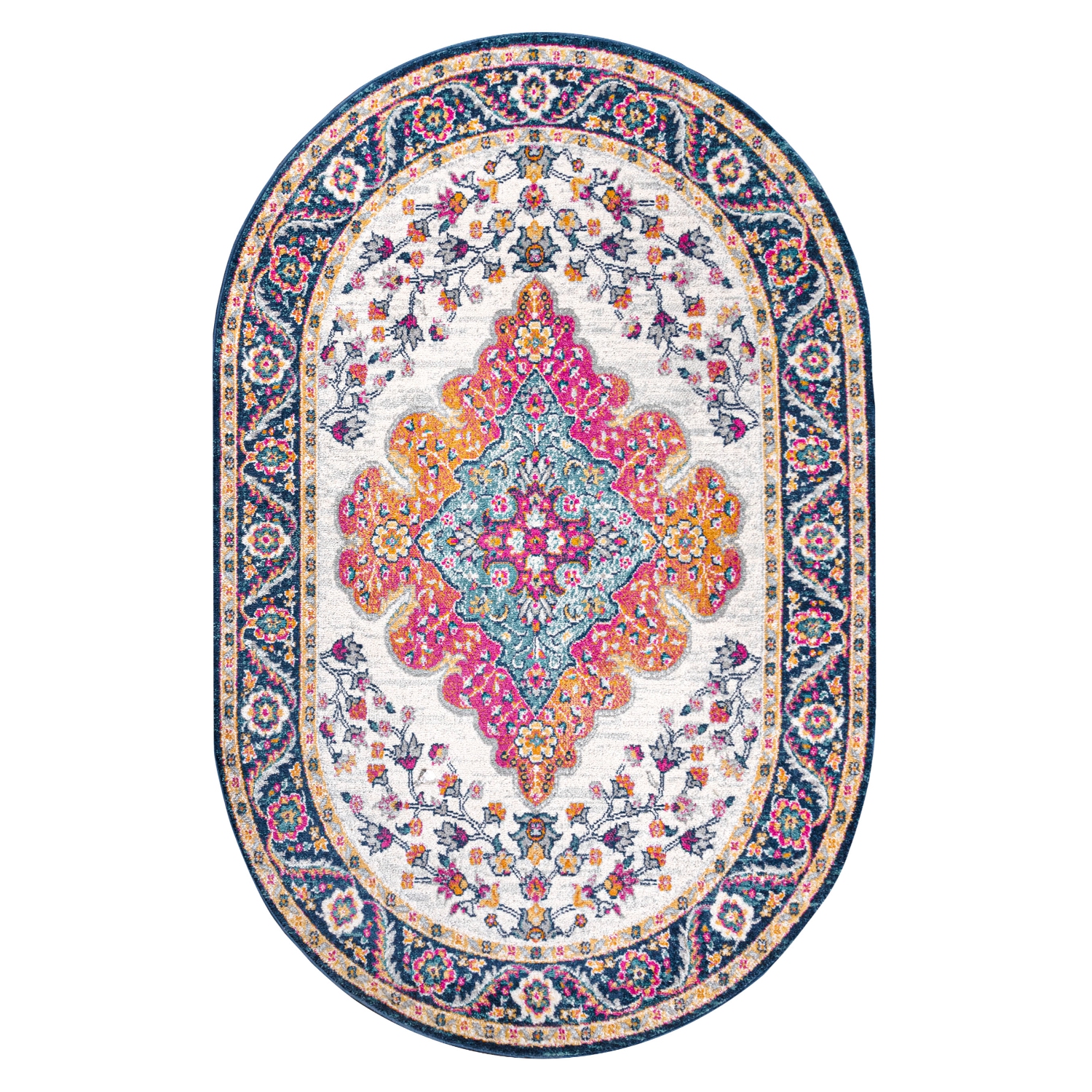 Bohemian Flair Boho Vintage Medallion Area Rug