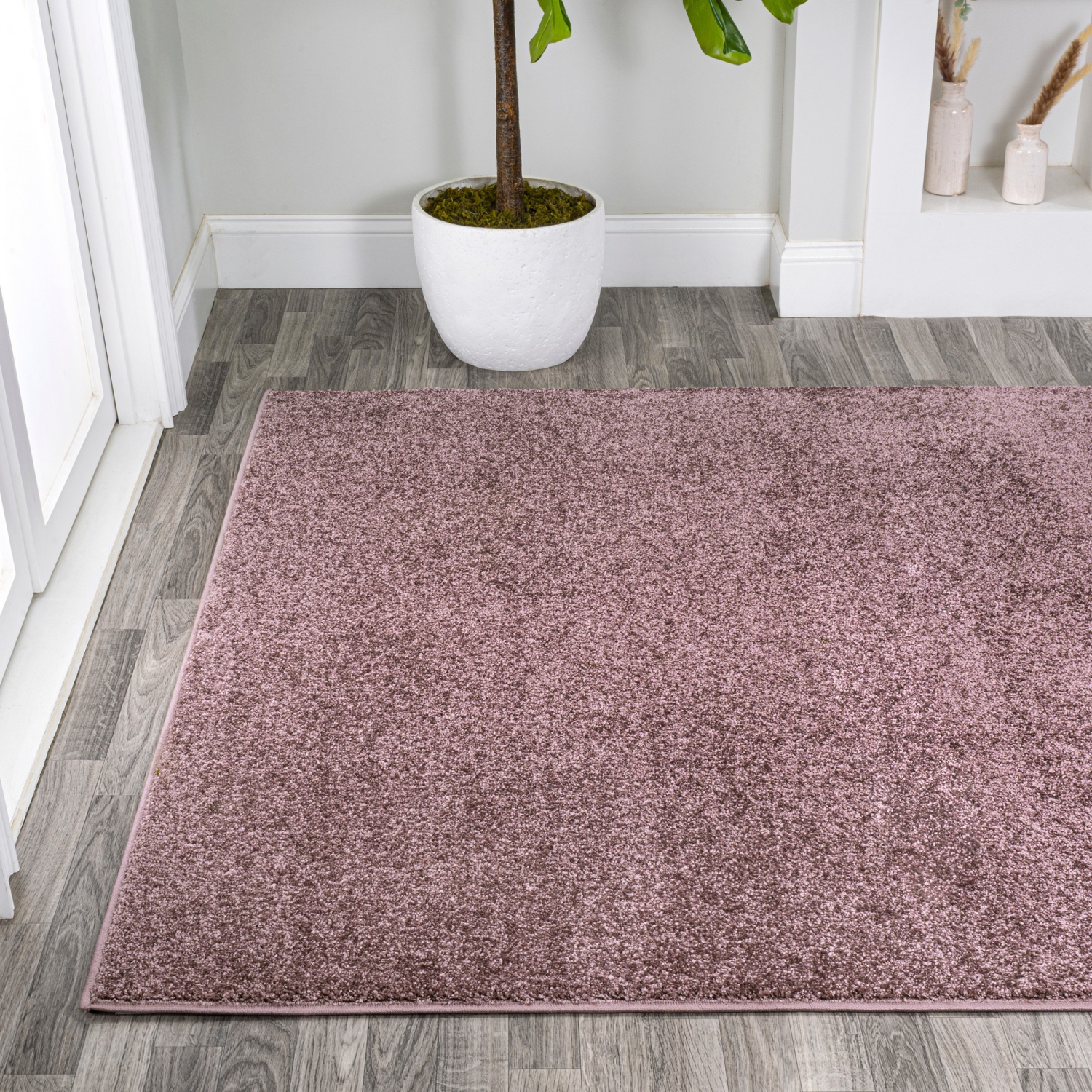 Haze Solid Low Pile Area Rug
