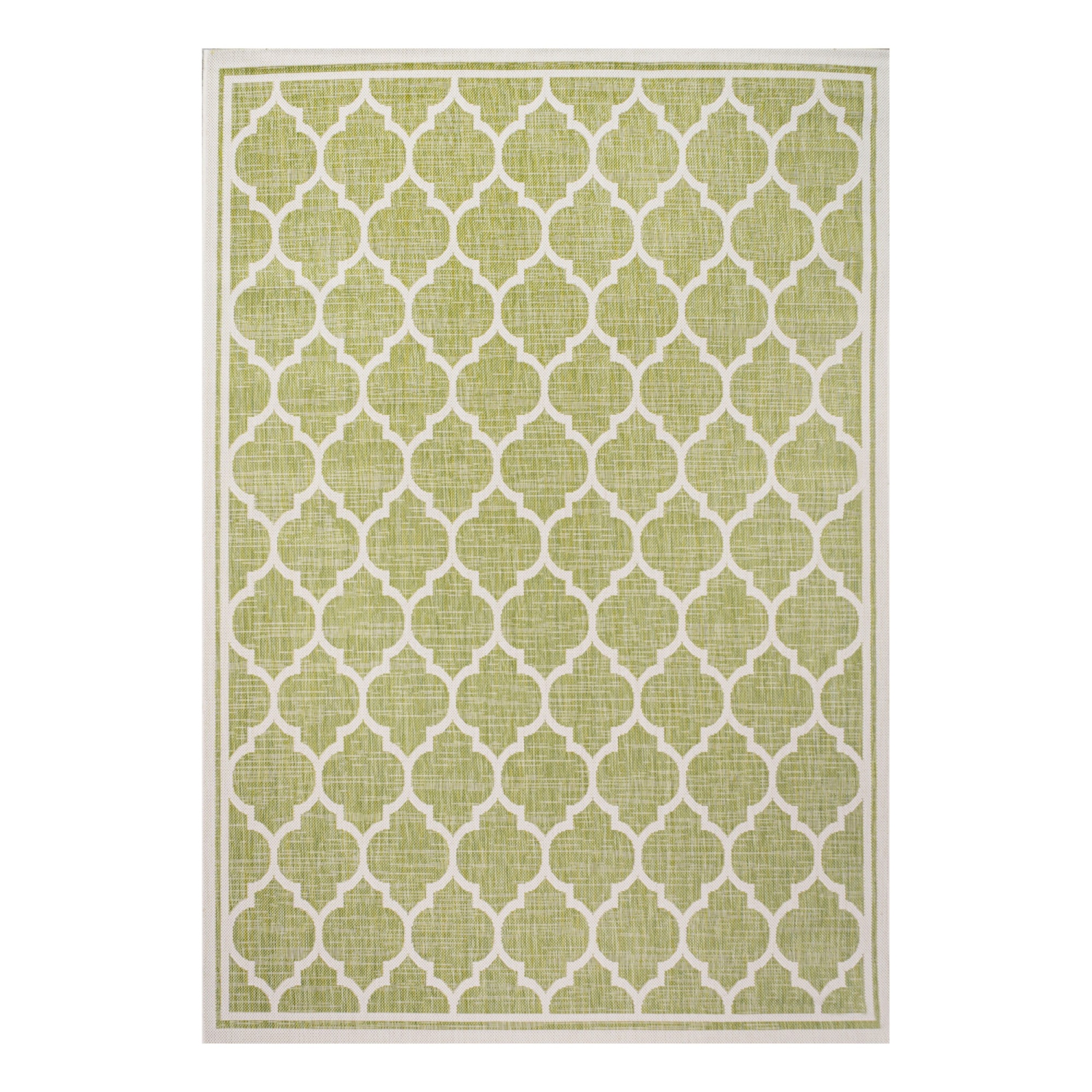 Trebol Moroccan Trellis Textured Weave Indoor/Outdoor Area Rug
