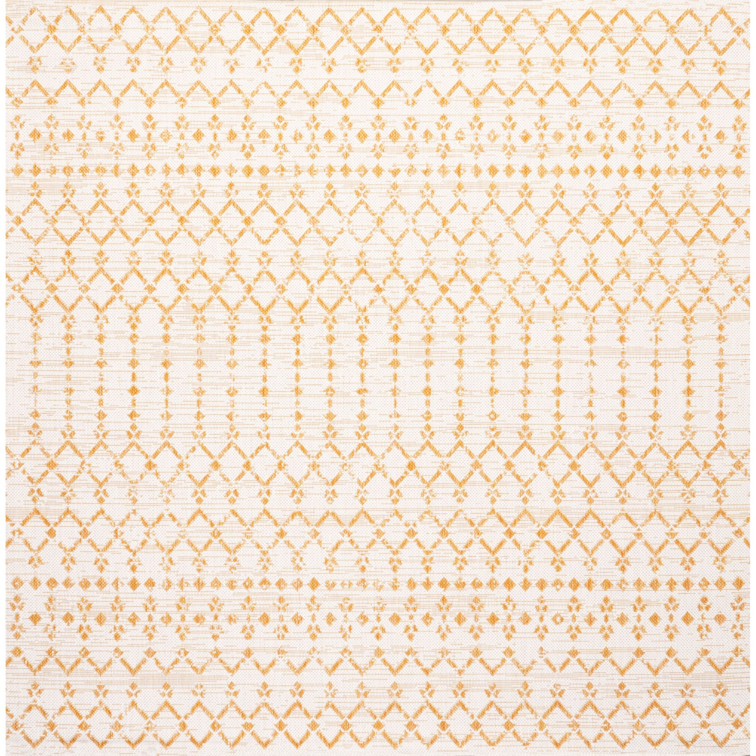 Ourika Moroccan Geometric Textured Weave Indoor/Outdoor Square Rug