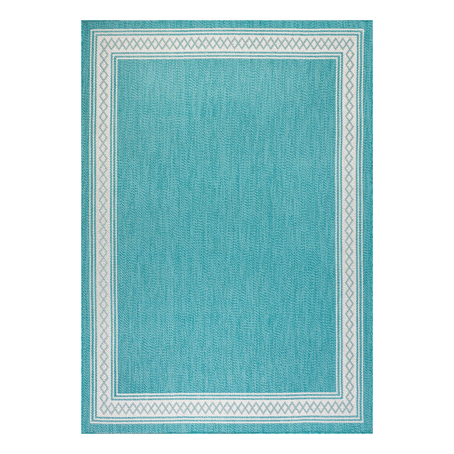 Lucia Classic Diamond Border Indoor/Outdoor Area Rug