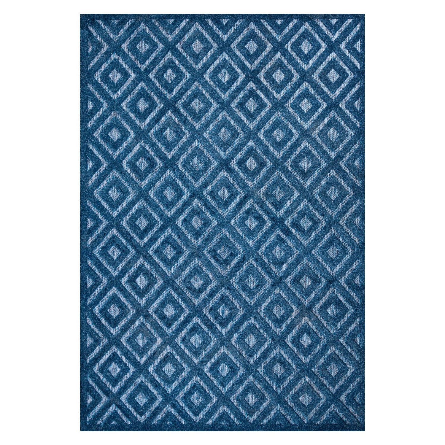 Portmany Neutral Diamond Trellis Indoor/Outdoor Area Rug
