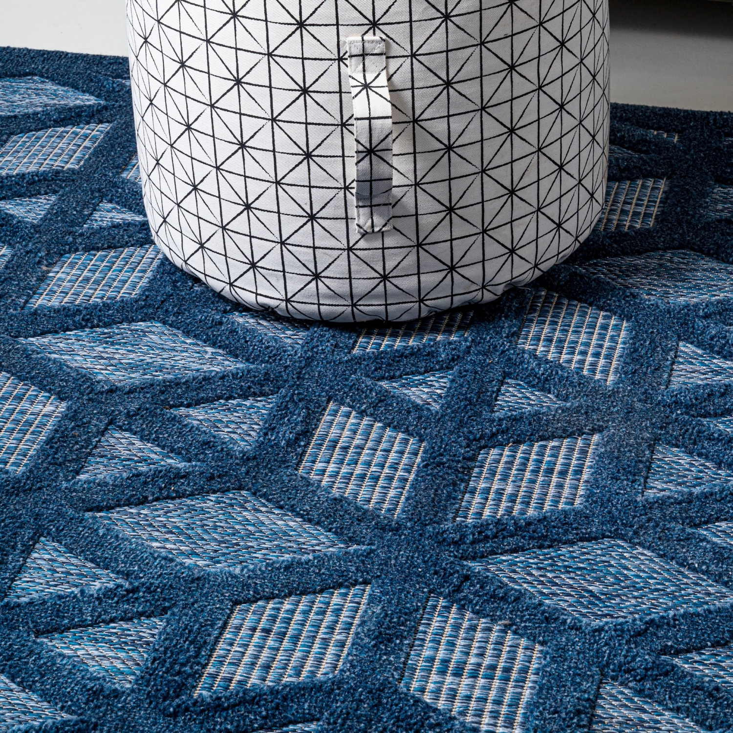 Talaia Neutral Geometric Indoor/Outdoor Area Rug