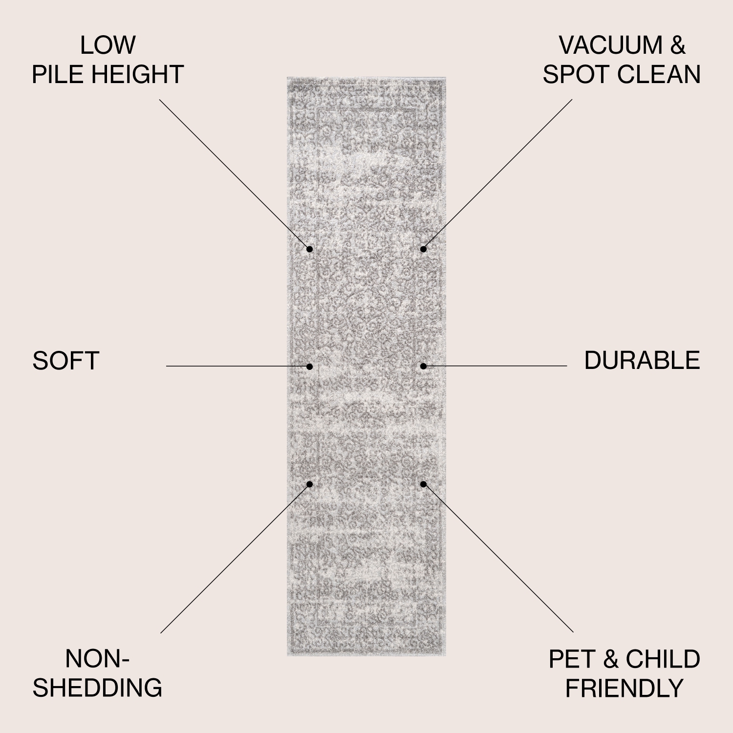 Tapis d'appoint en filigrane Azul