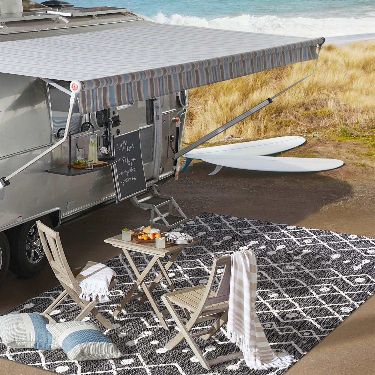 Tapis d'intérieur/d'extérieur Nokat Tribal Bohemian