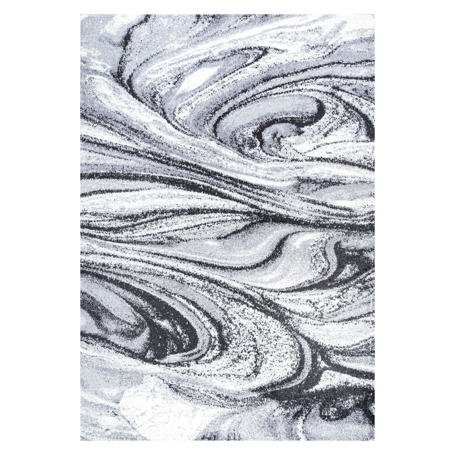Viscon Abstract Marble Contemporary Area Rug
