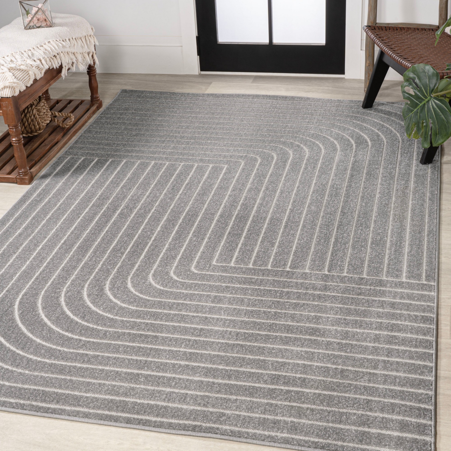 Odense Minimalist Angle Geometric Area Rug