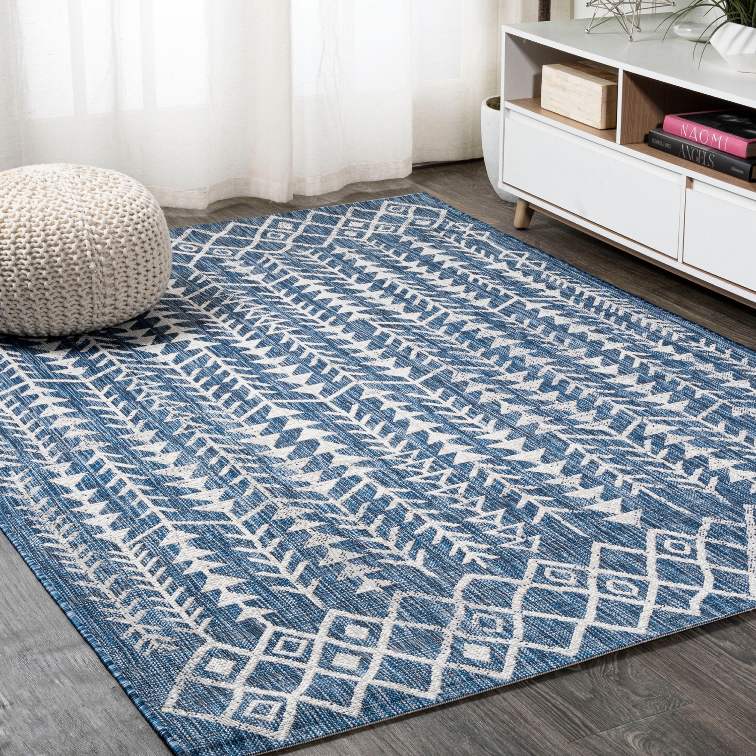 Tapis à motif géométrique intérieur/extérieur Tokay Bohemian