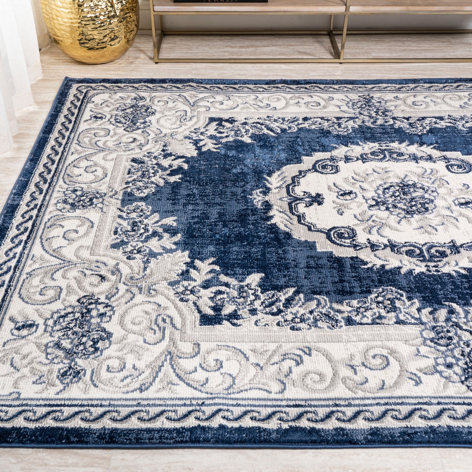 Rosalia Cottage Medallion Area Rug