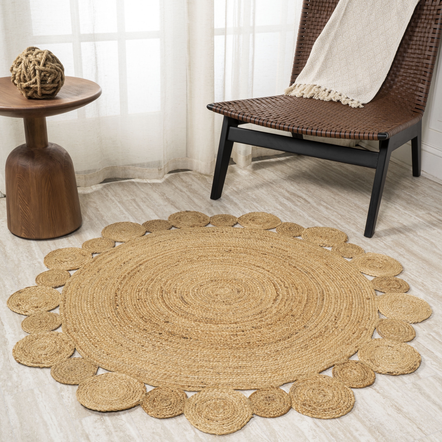 Tapis rond Eden
