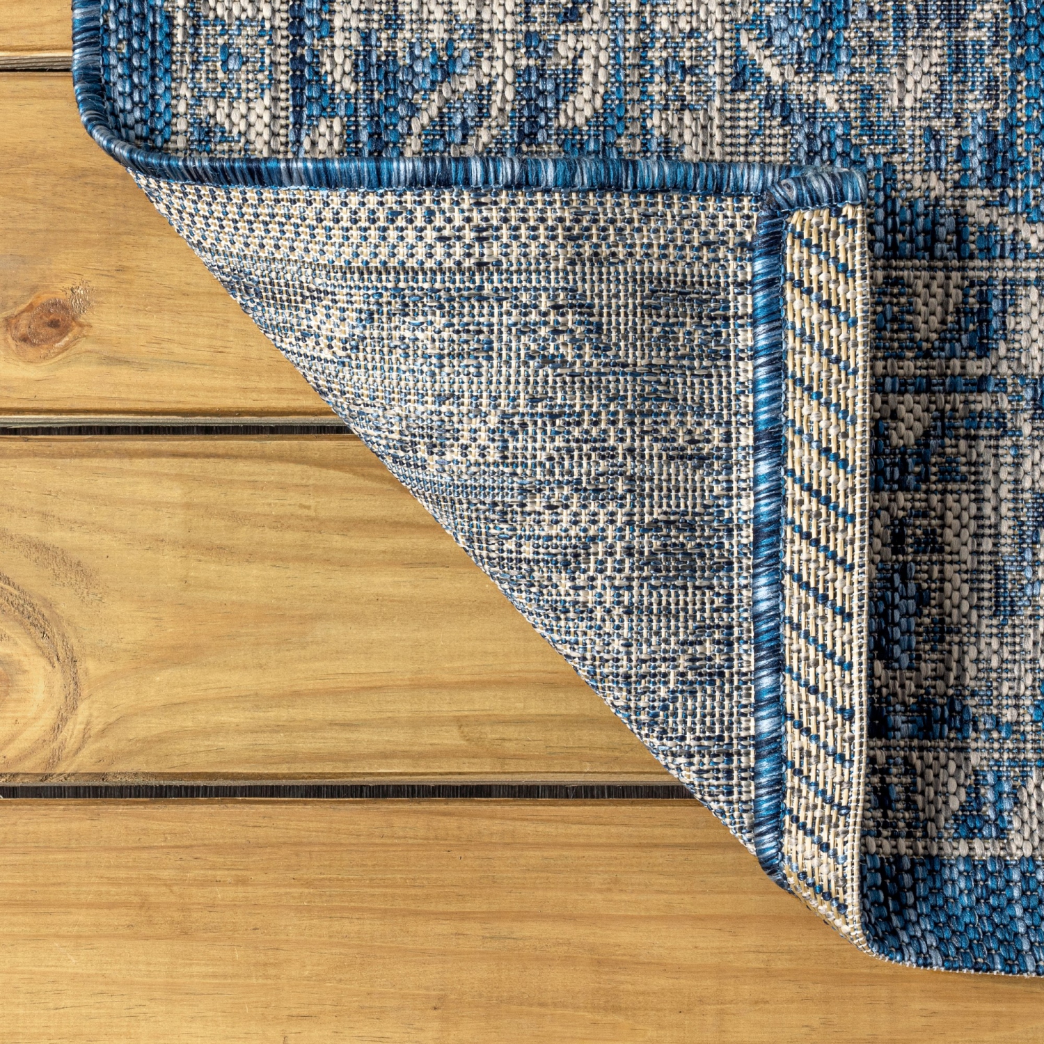 Palazzo Vine and Border Textured Weave Indoor/Outdoor Area Rug