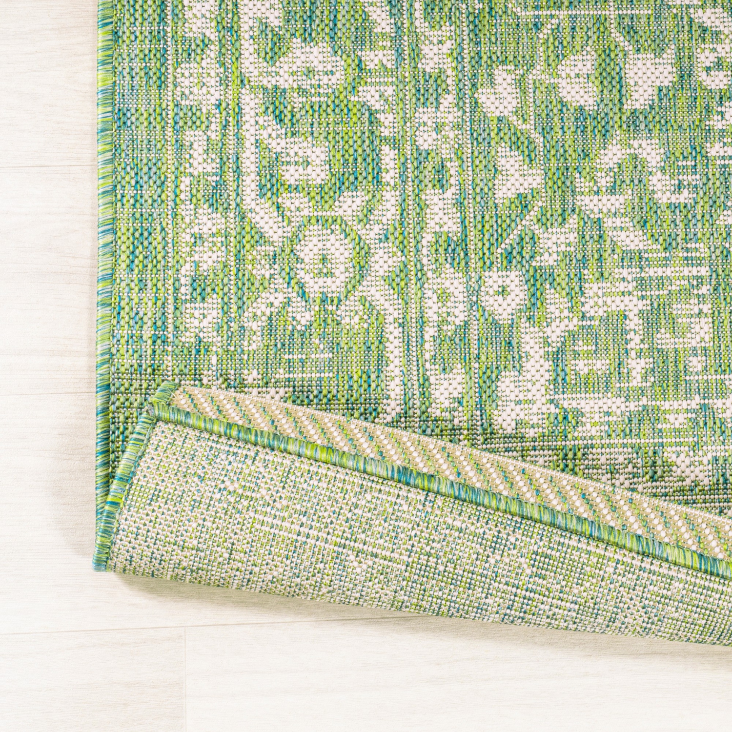 Malta Bohemian Medallion Textured Weave Indoor/Outdoor Area Rug