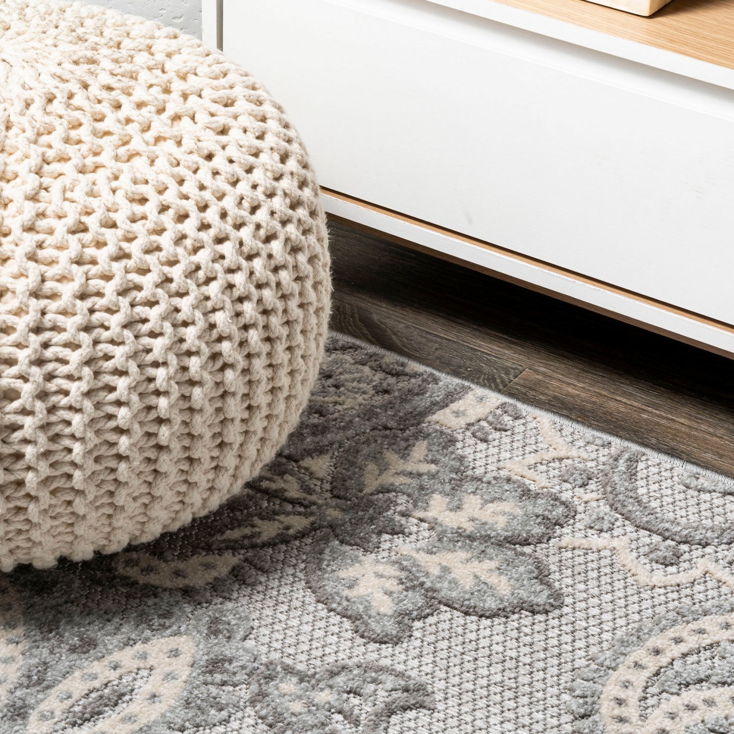 Tapis d'intérieur/d'extérieur Gordes Paisley haut-bas