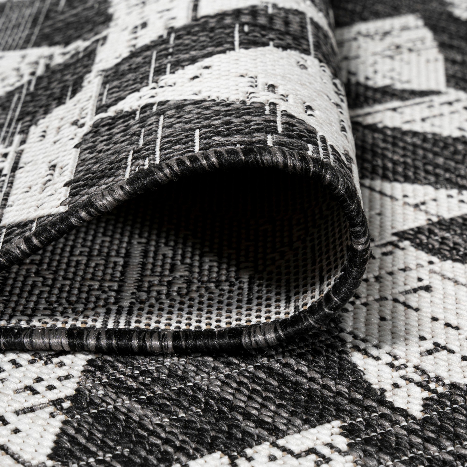 Tapis moderne à motif géométrique tribal andratx, intérieur/extérieur