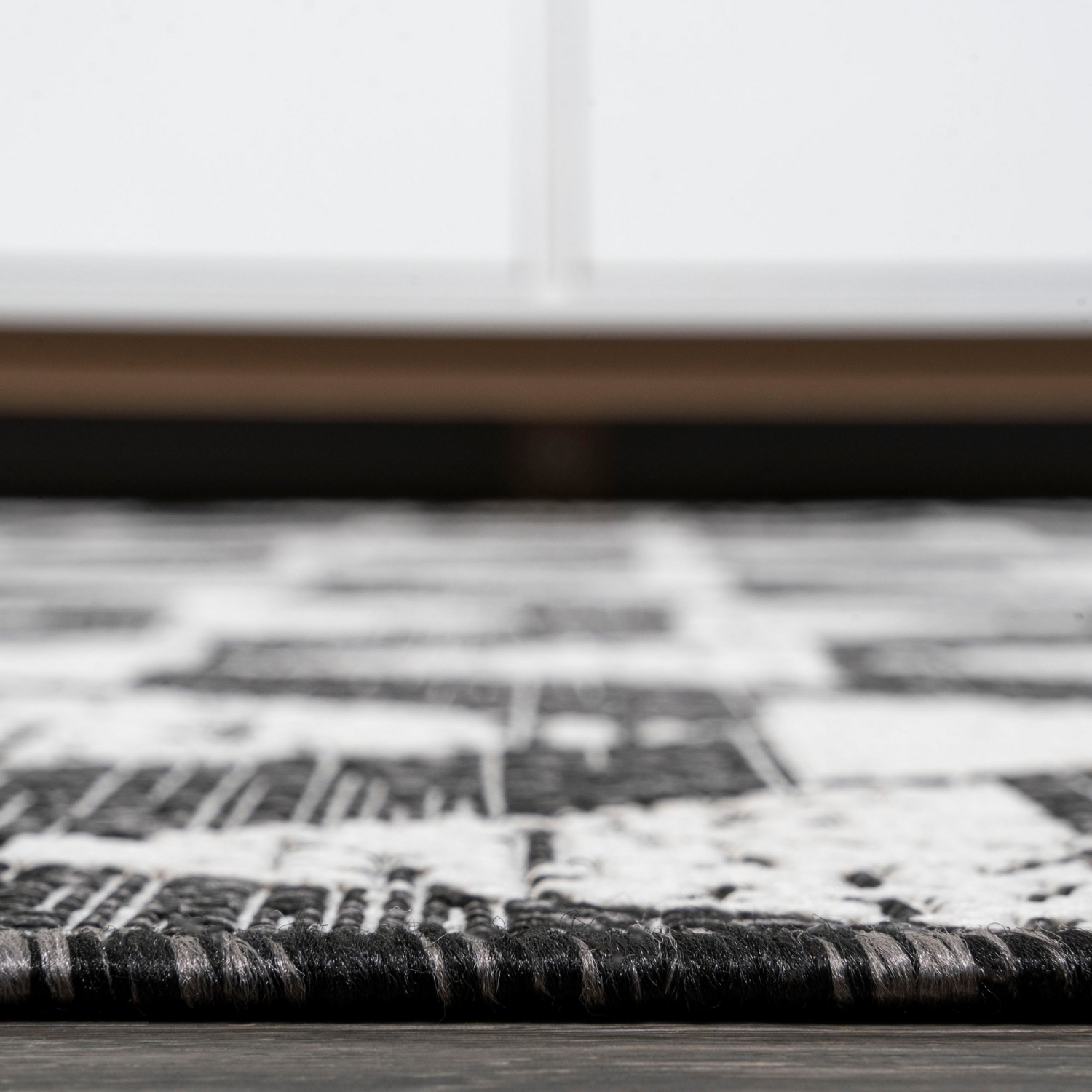 Tapis moderne à motif géométrique tribal andratx, intérieur/extérieur