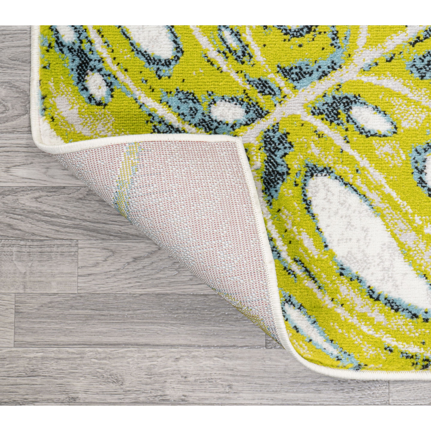 Tapis d'appoint feuilles tropicales Monstera