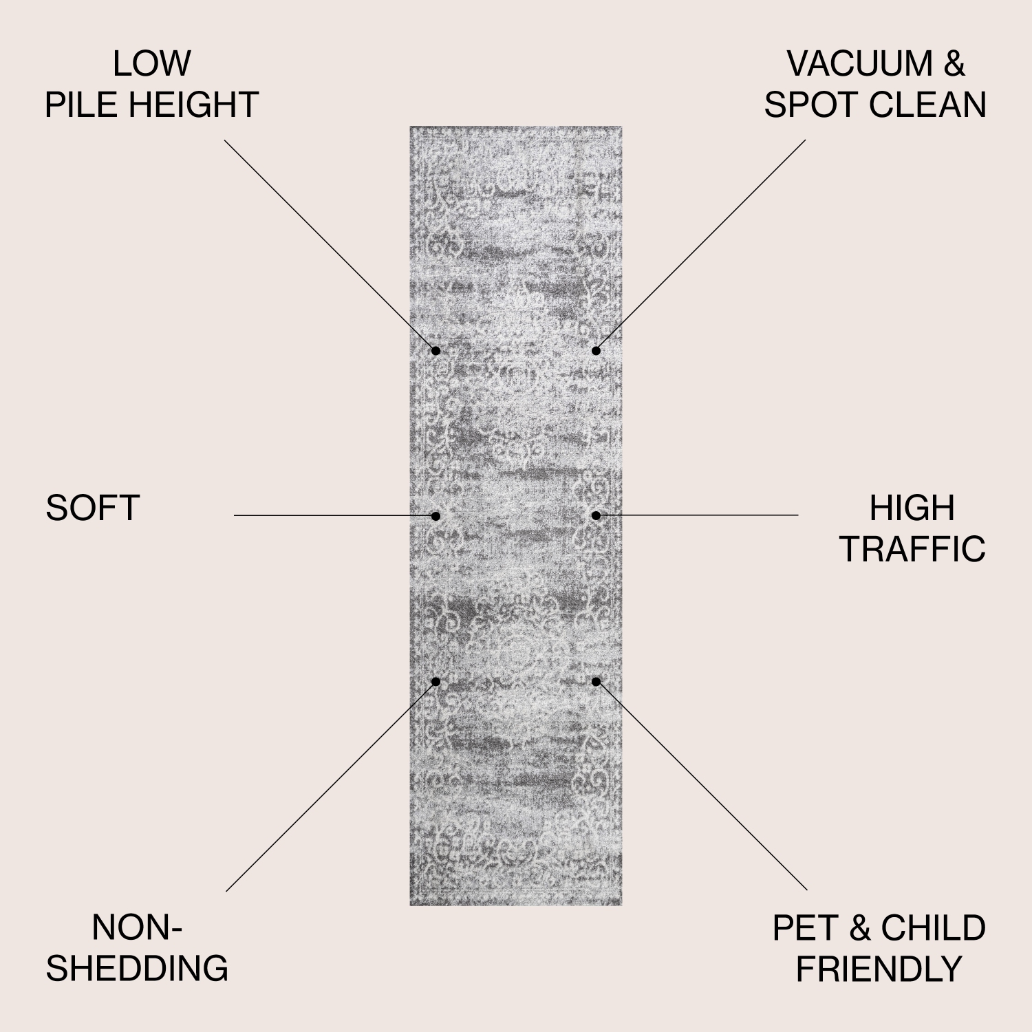 Minori Filigree Medallion Area Rug