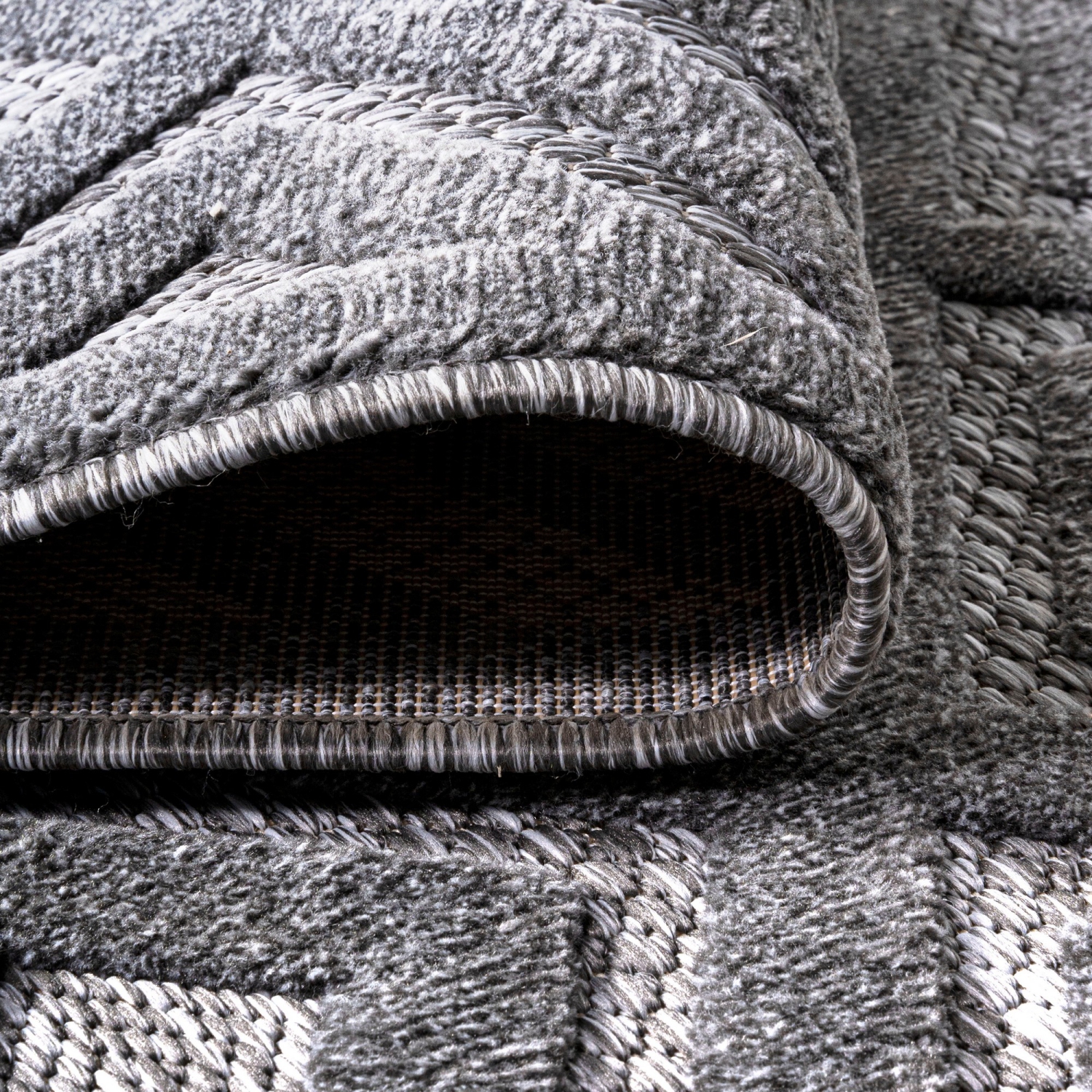 Portmany Neutral Diamond Trellis Indoor/Outdoor Area Rug