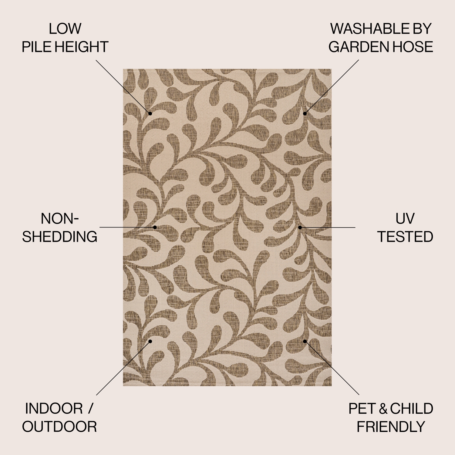 Tapis d'intérieur/d'extérieur Vine