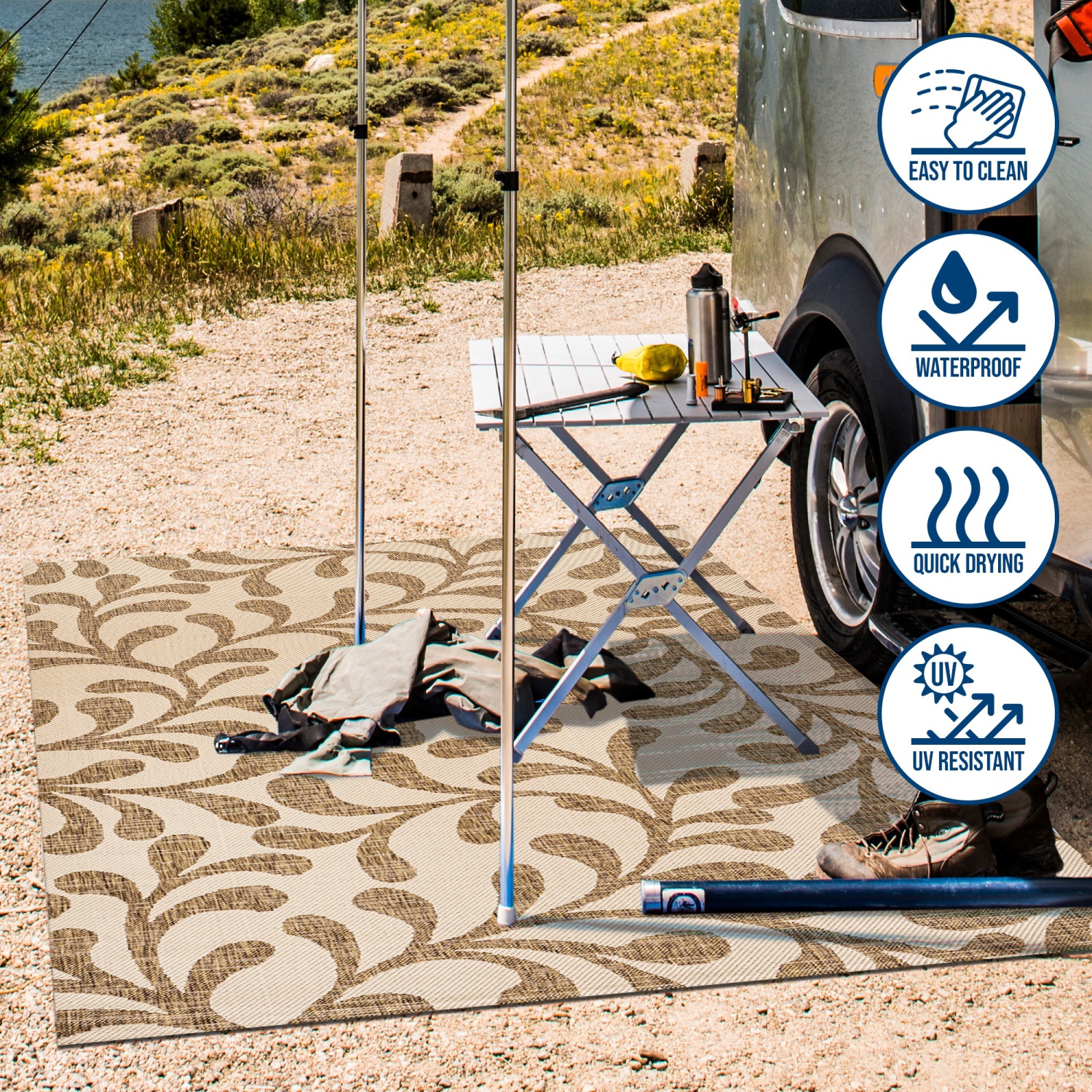 Tapis d'intérieur/d'extérieur Vine