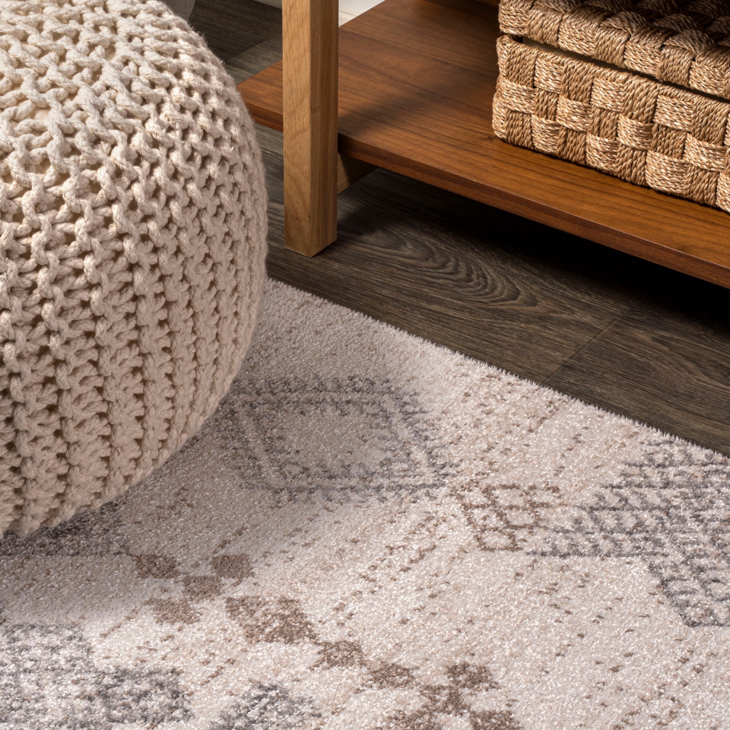 Carpette Bhalil Berber Diamond Geometric