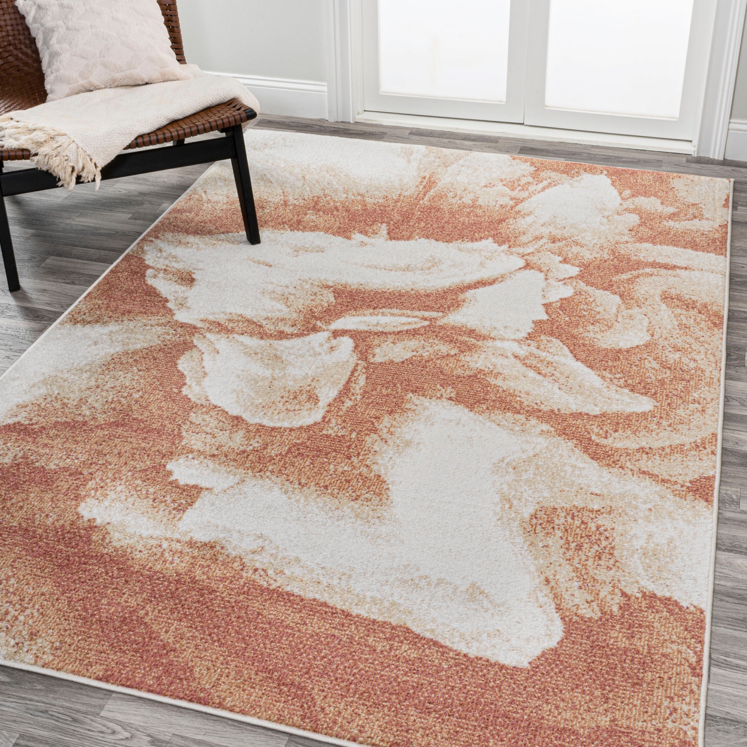Petalo Abstract Two Tone Modern Area Rug