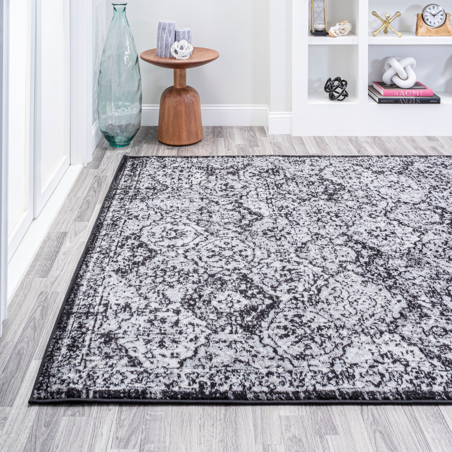 Tapis moderne avec treillis style ancien Boho Perse