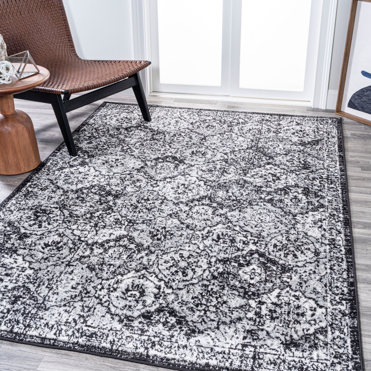 Tapis moderne avec treillis style ancien Boho Perse