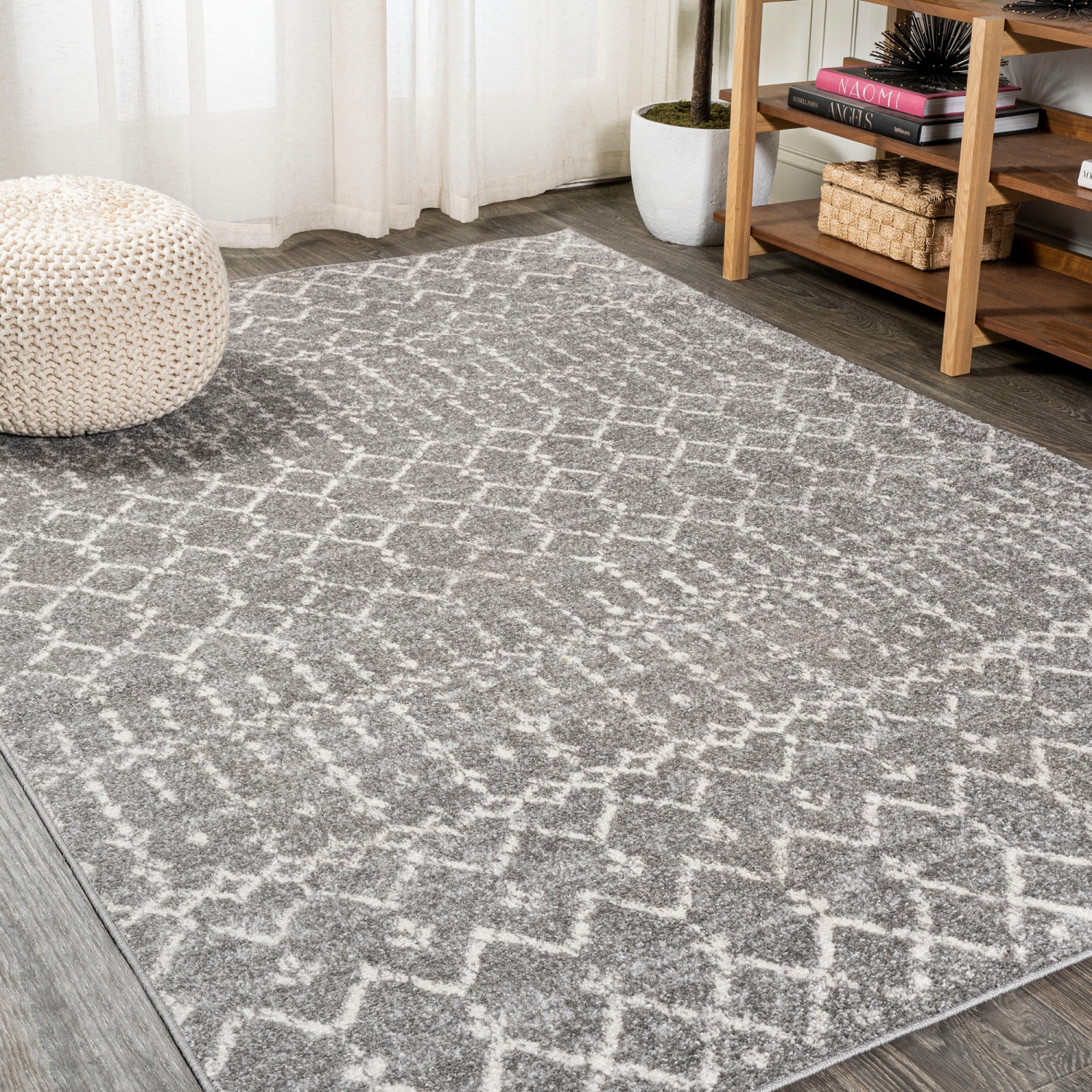 Moroccan Hype Boho Vintage Diamond Area Rug
