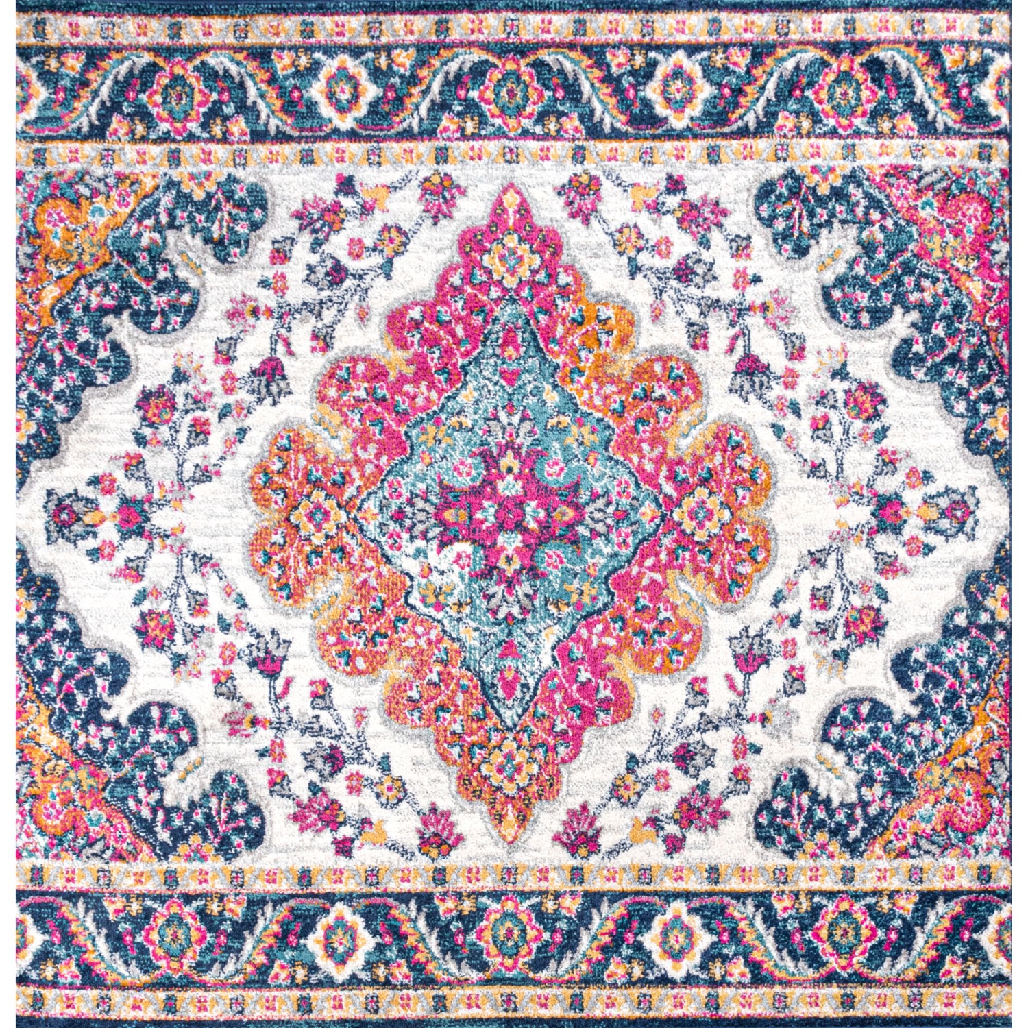 Carpette Boho Vintage Medallion Bohemian Flair