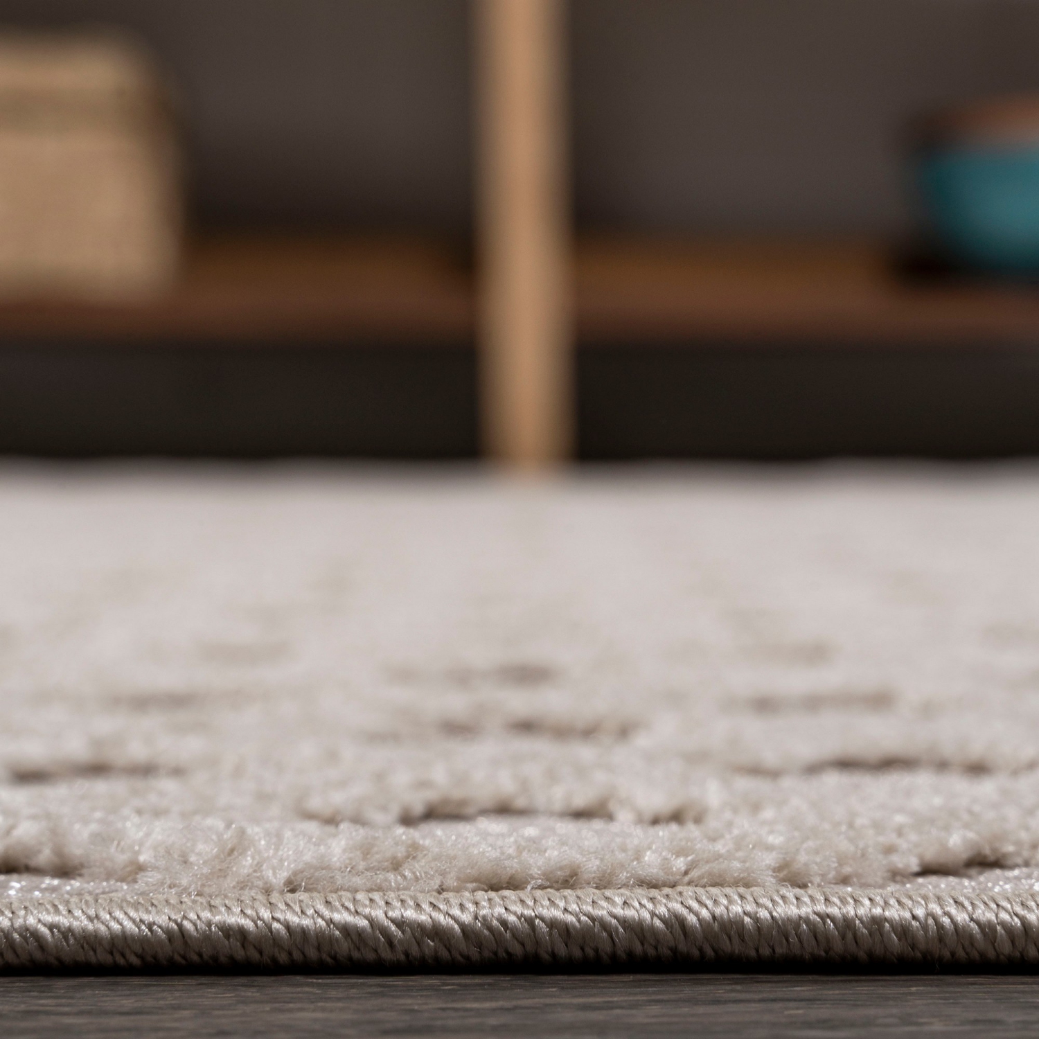 Rabat High-Low Pile Mini Diamond Trellis Area Rug