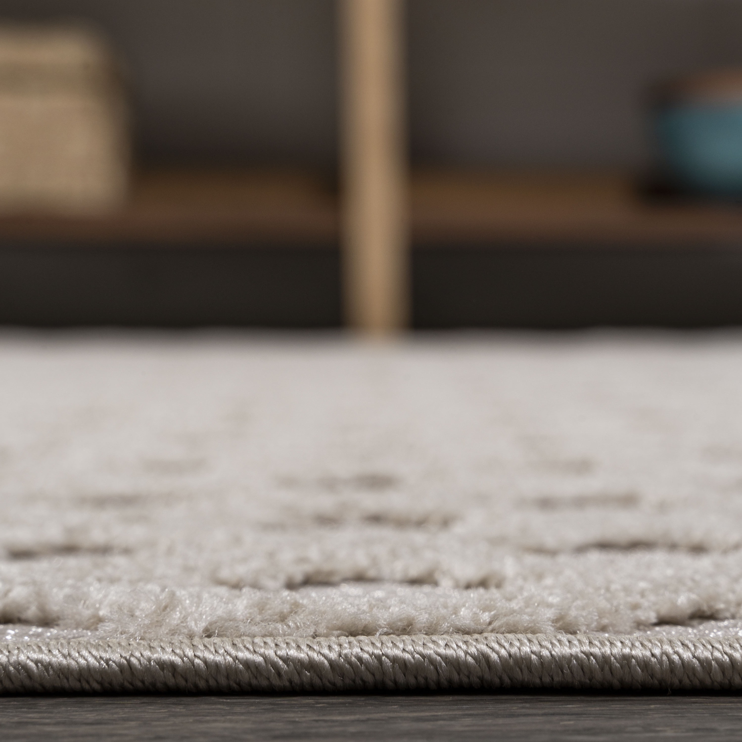 Rabat High-Low Pile Mini Diamond Trellis Area Rug