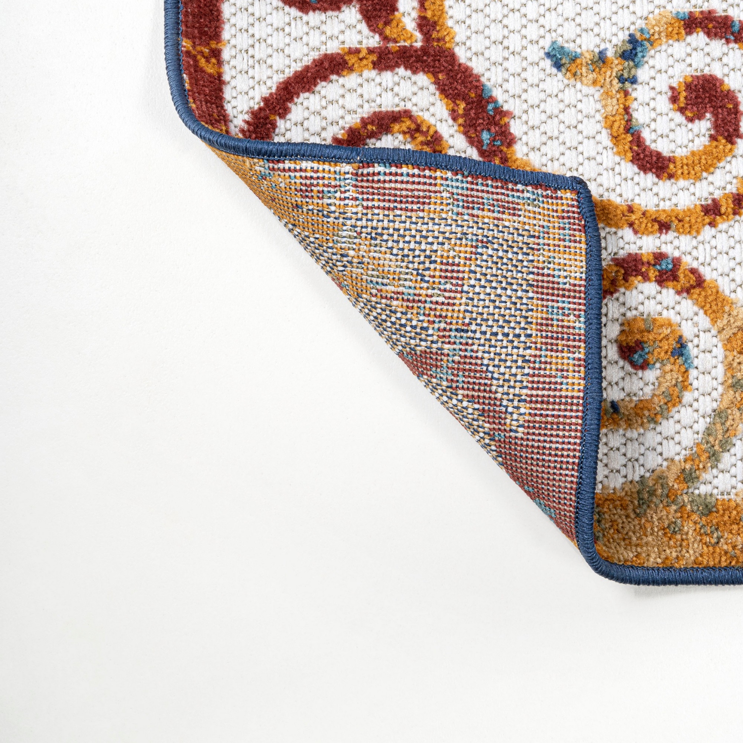 Tapis d'intérieur/d'extérieur avec treillis à volutes Atrani