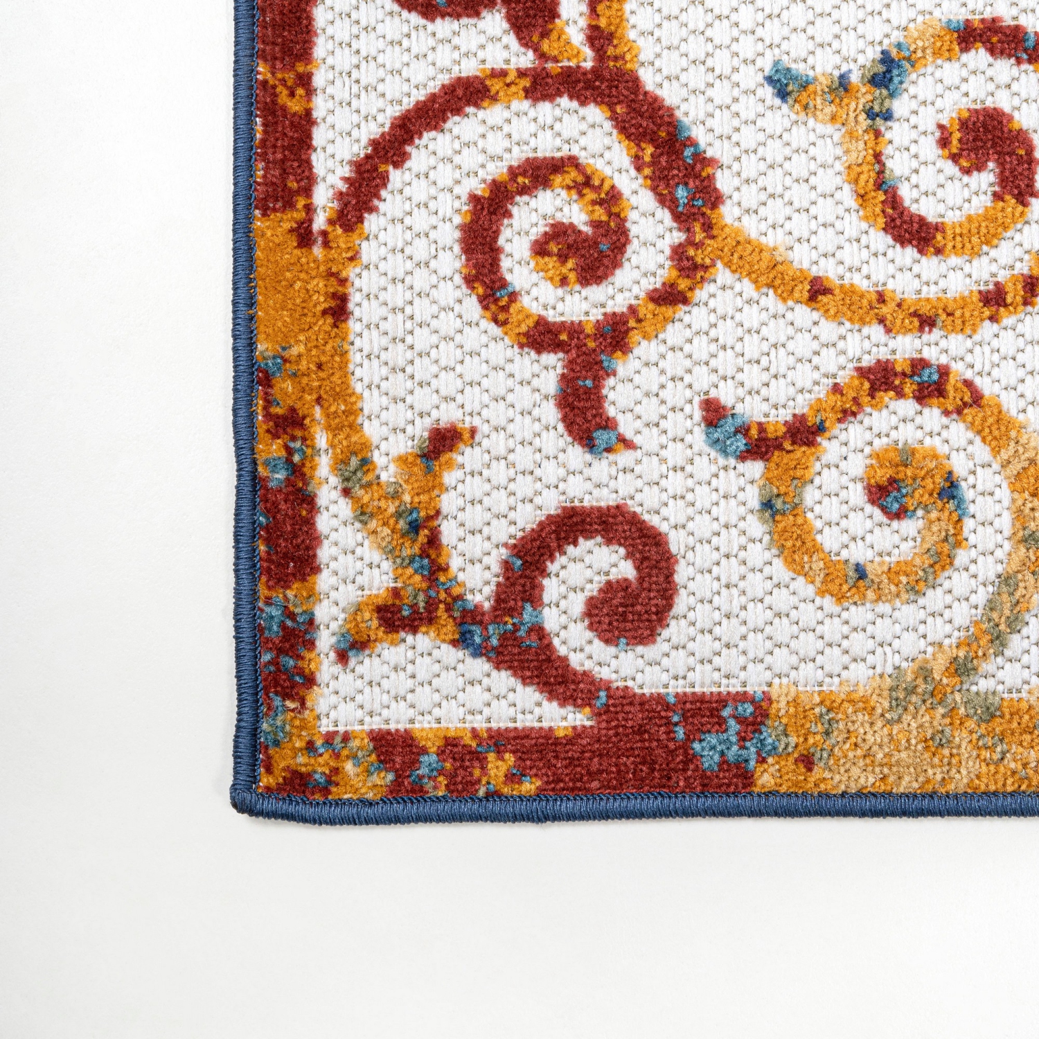 Tapis d'intérieur/d'extérieur avec treillis à volutes Atrani