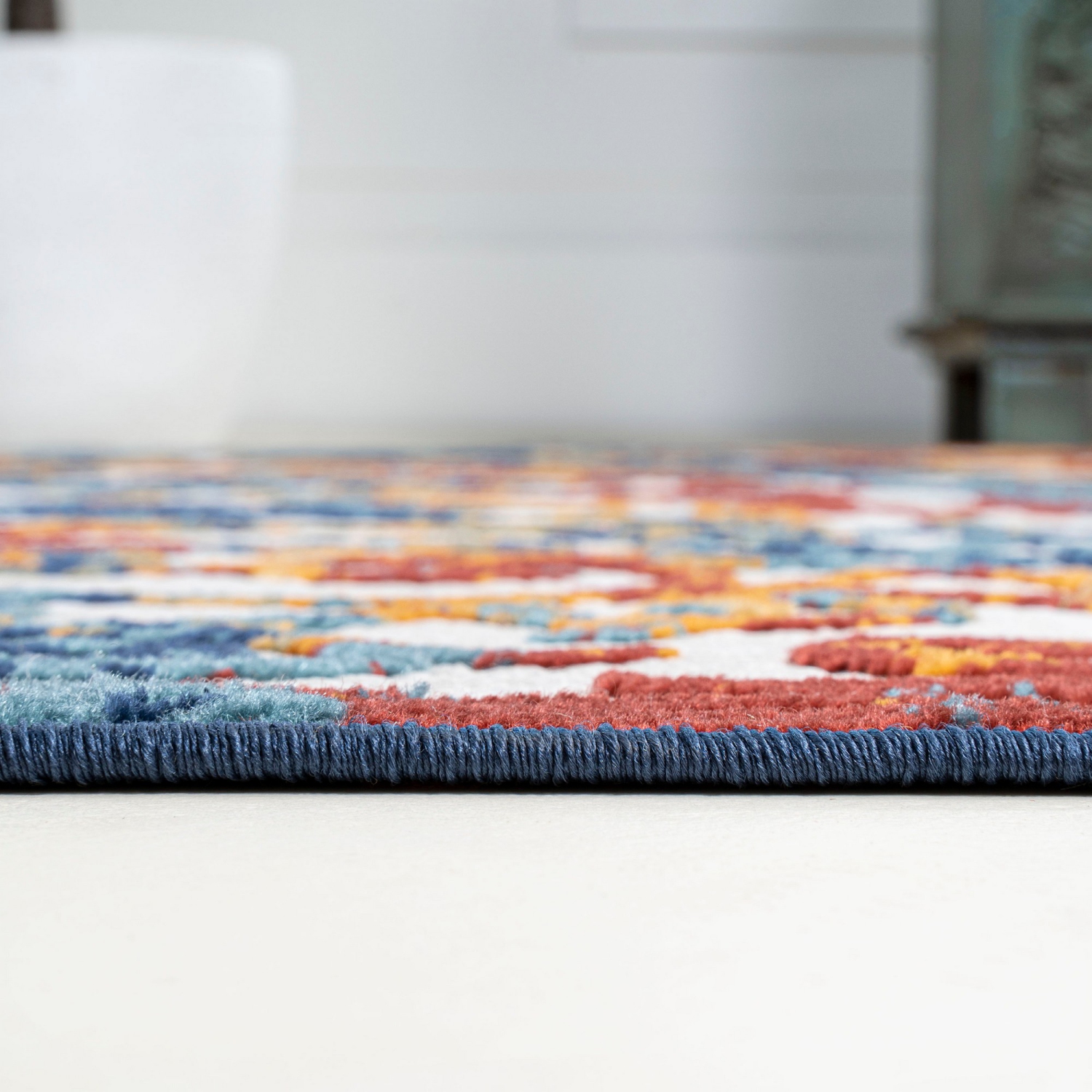 Tapis d'intérieur/d'extérieur avec treillis à volutes Atrani