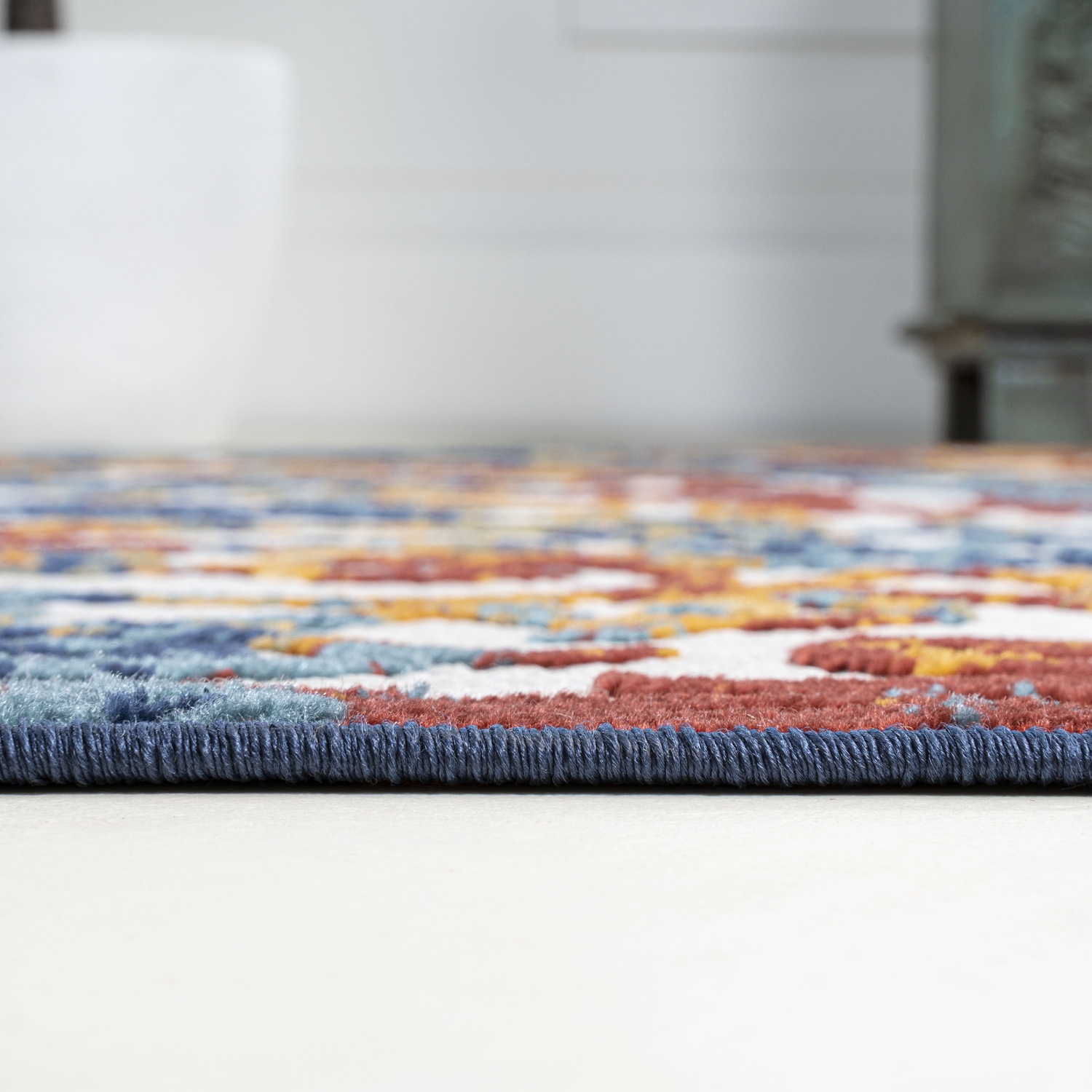 Tapis d'intérieur/d'extérieur avec treillis à volutes Atrani