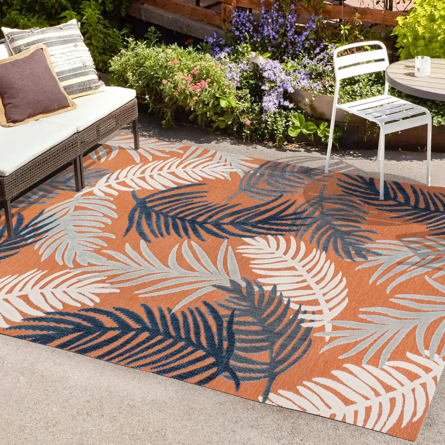 Montego – Tapis haut-bas avec palmier tropical