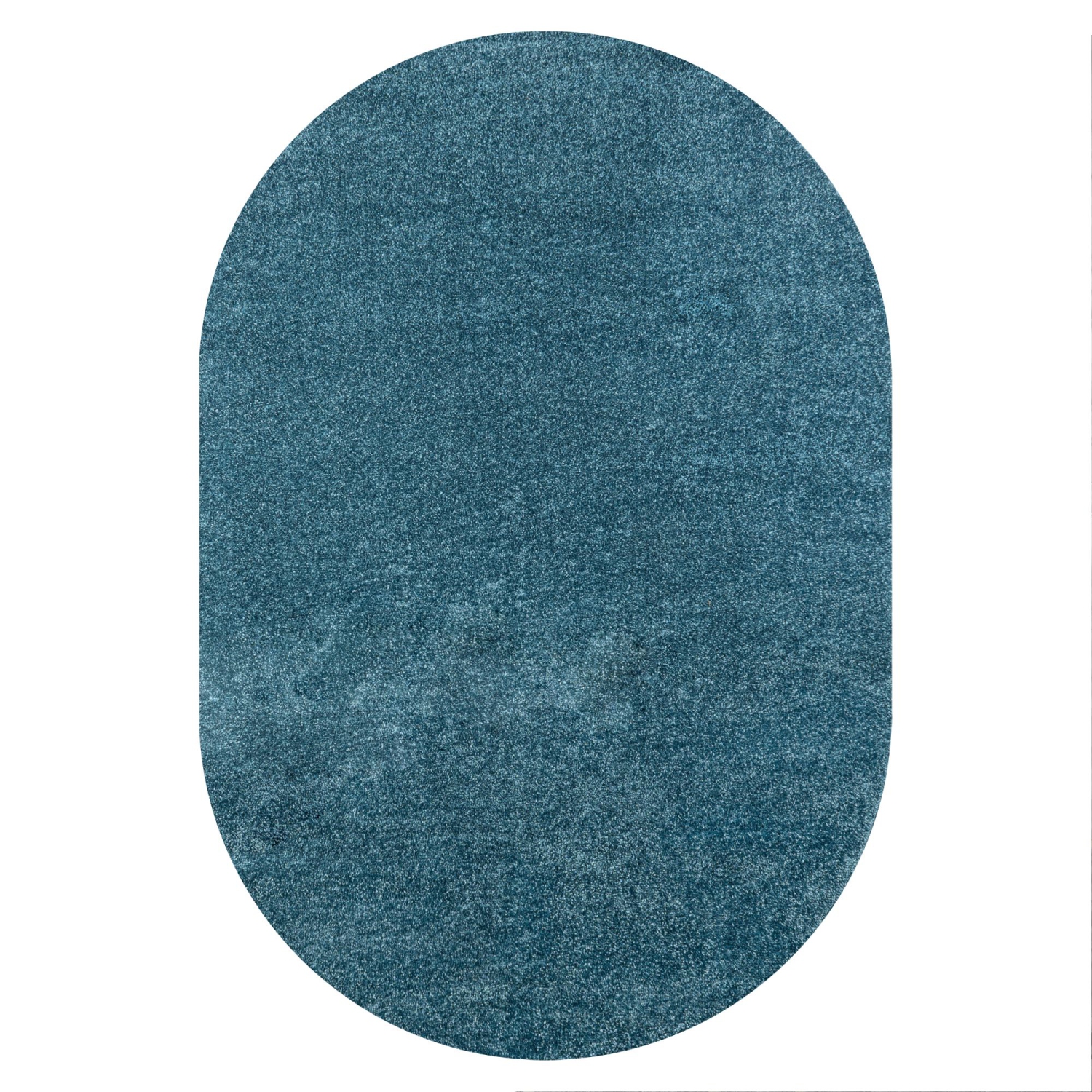 Haze Solid Low Pile Area Rug Turquoise
