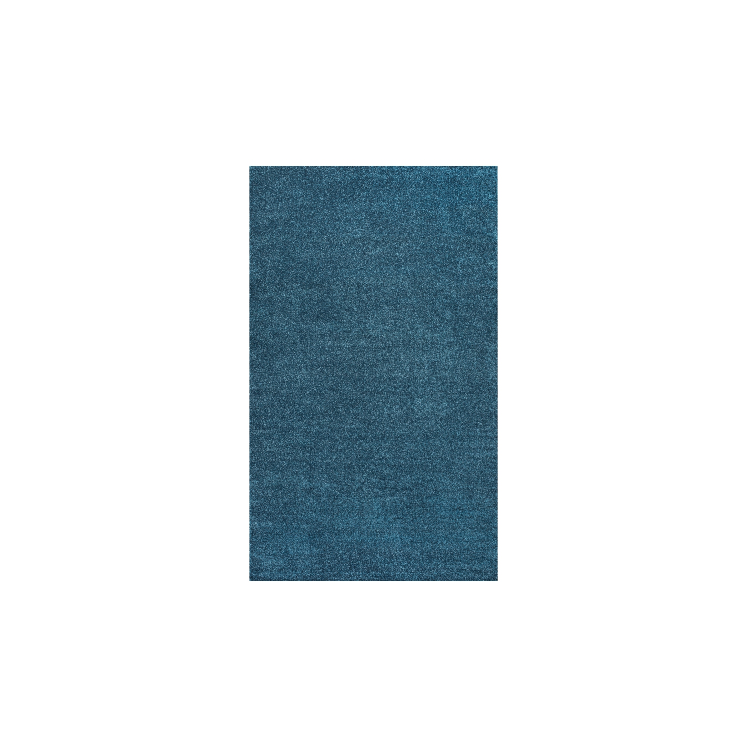 Haze Solid Low Pile Area Rug Turquoise