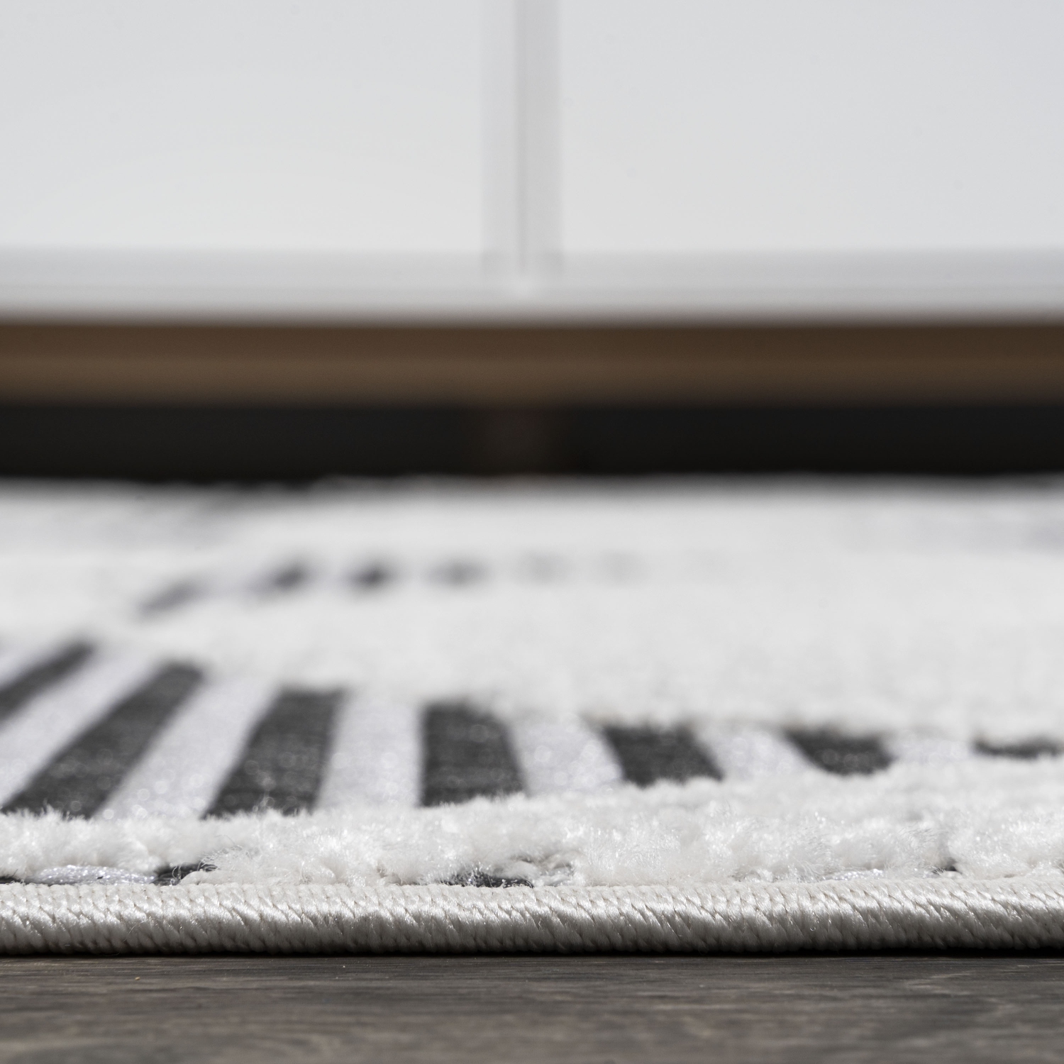 Jazz High-Low Pile Art Deco Geometric Indoor/Outdoor Area Rug