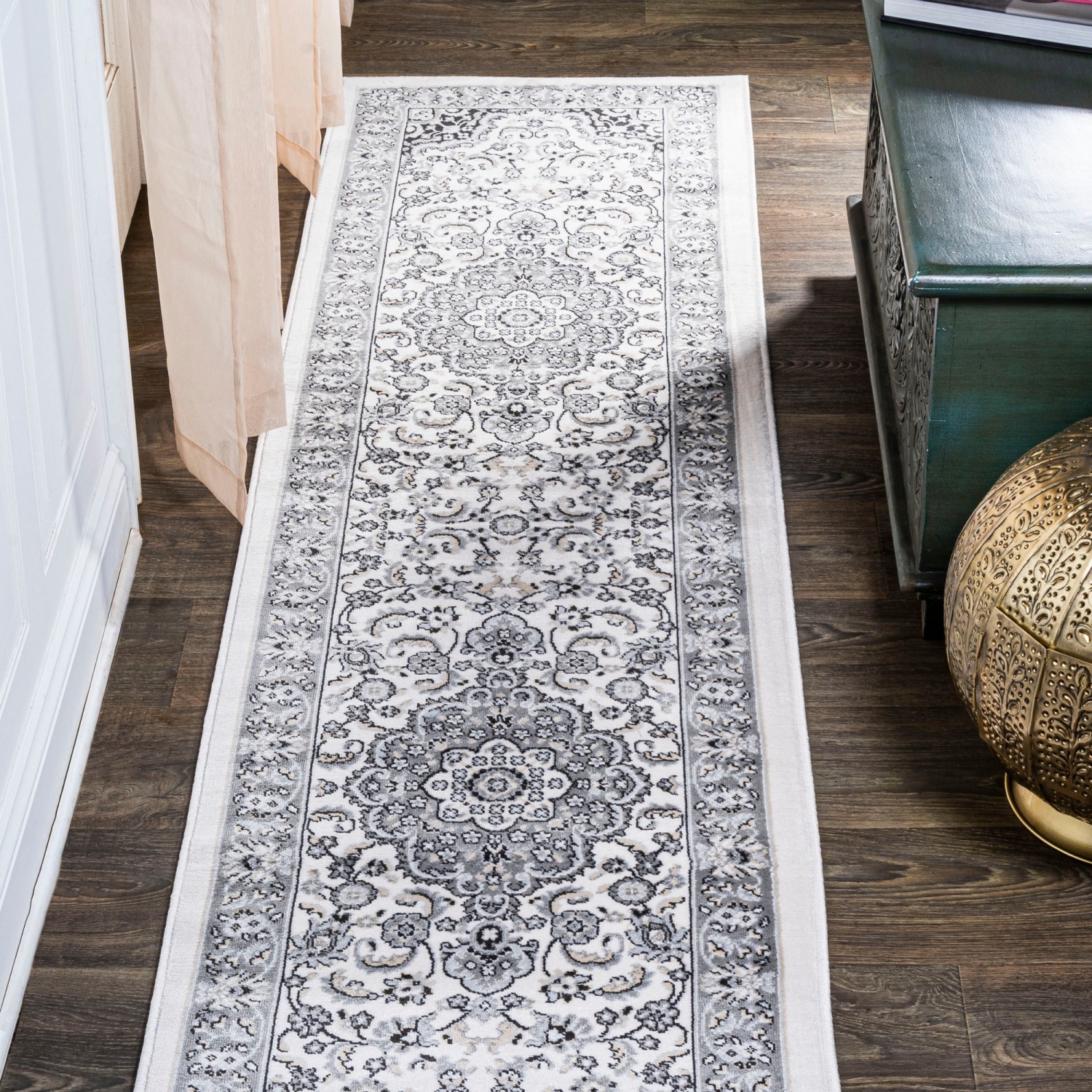 Palmette Modern Persian Floral Area Rug