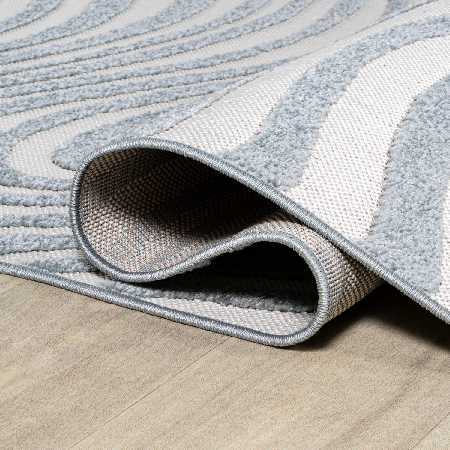 Tapis décoratif rayé « Maribo Abstract Groovy »