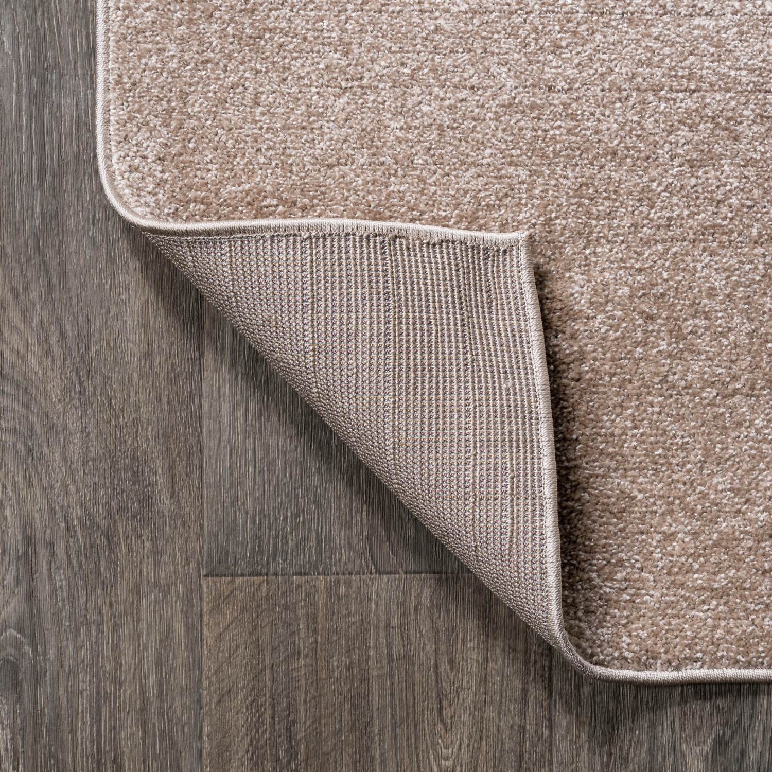 Haze Solid Low Pile Area Rug Beige