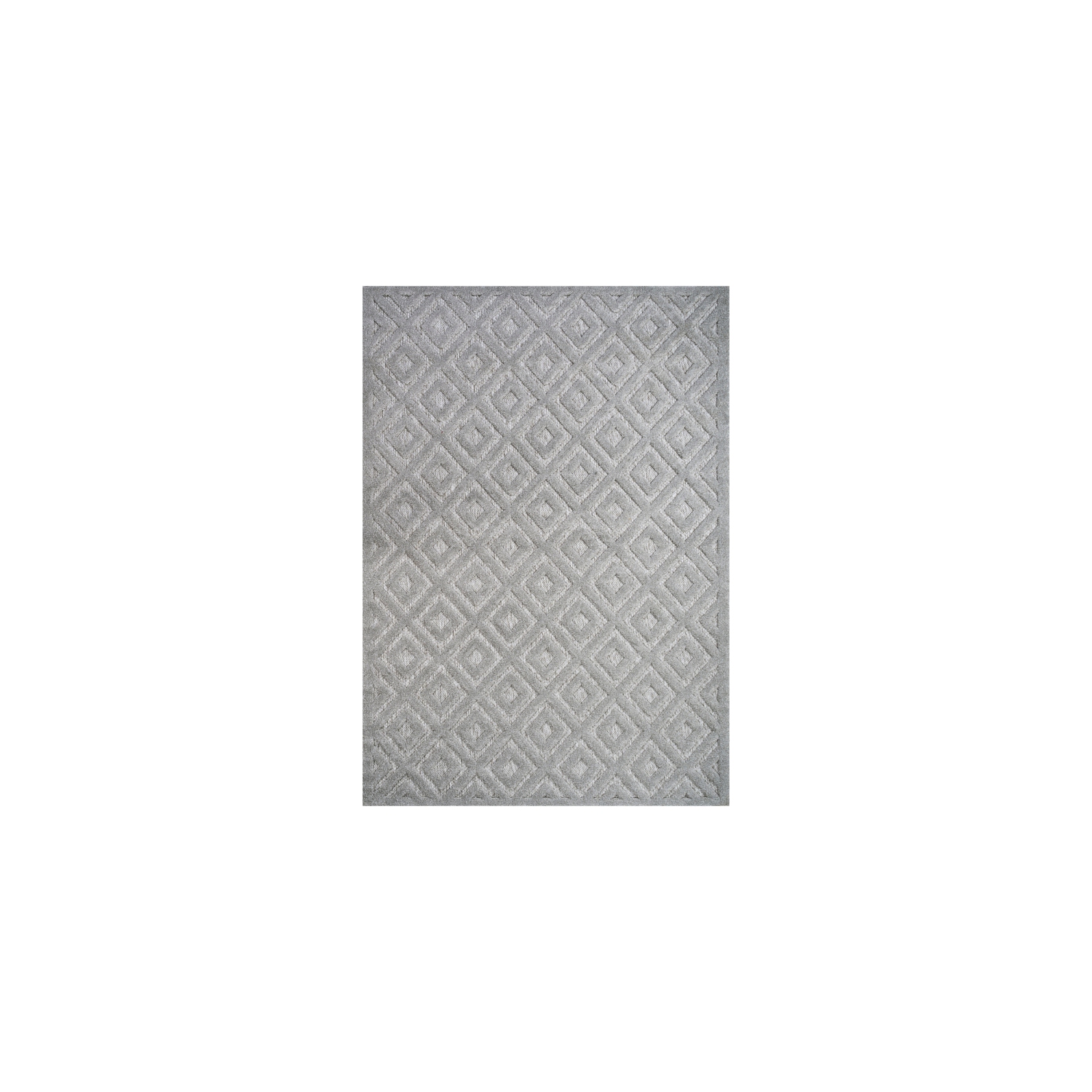 Portmany Neutral Diamond Trellis Indoor/Outdoor Area Rug